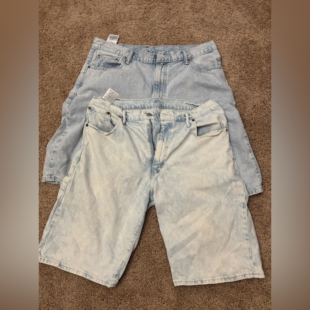 Levi's Light Blue Jean Shorts for Men